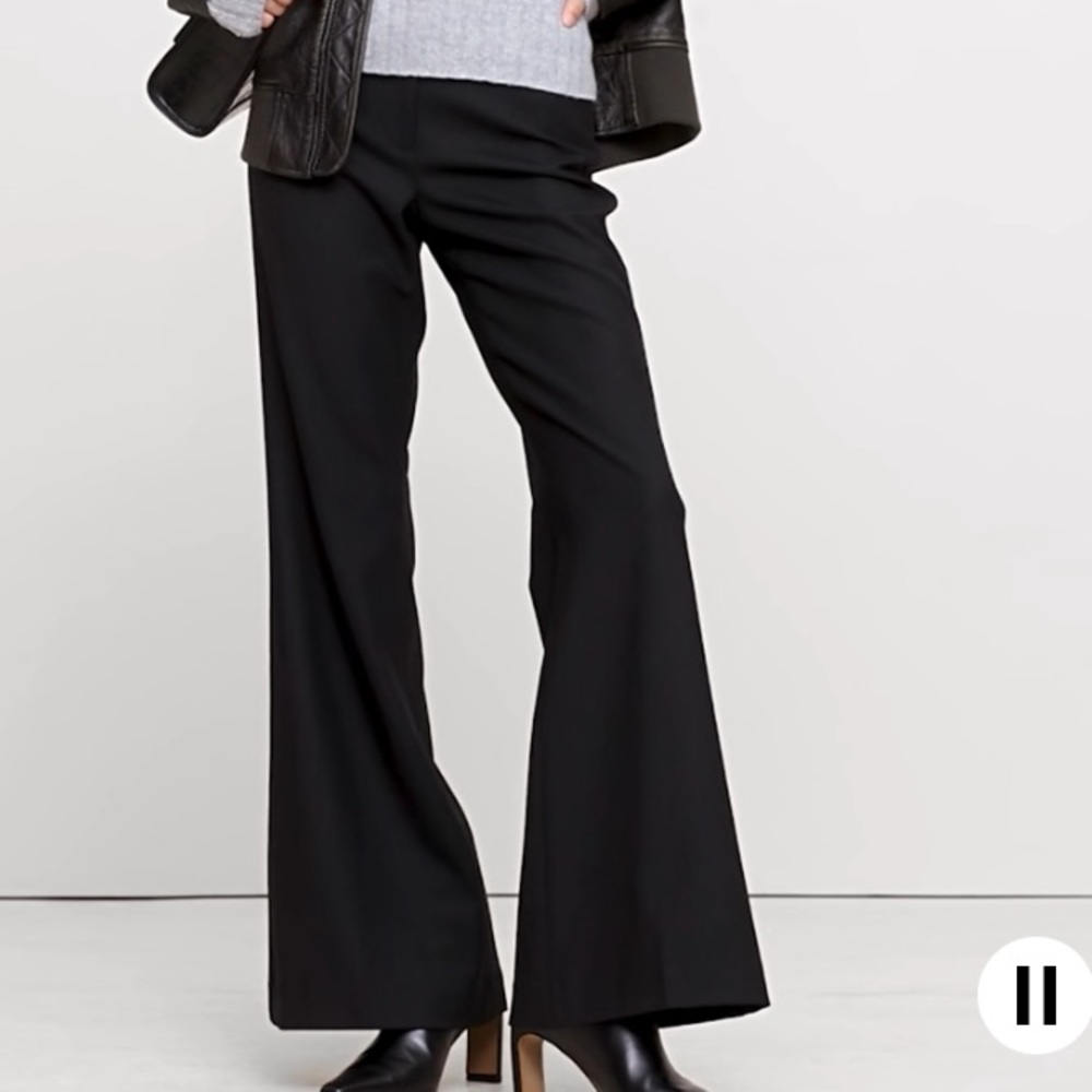 Ban Rep MID-RISE FLARE STRETCH WOOL-BLEND current 4 sale on site 5⭐️ reviews NWT